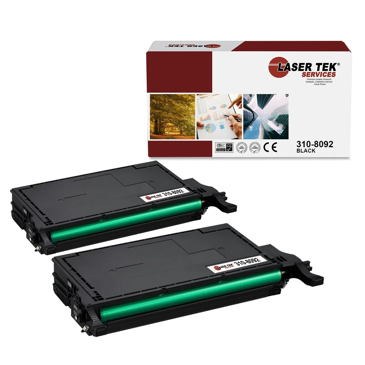 Laser Tek Services Laser Tek Services 310-8092 Black Toner Cartridge 2PK 8000 pages — product photo