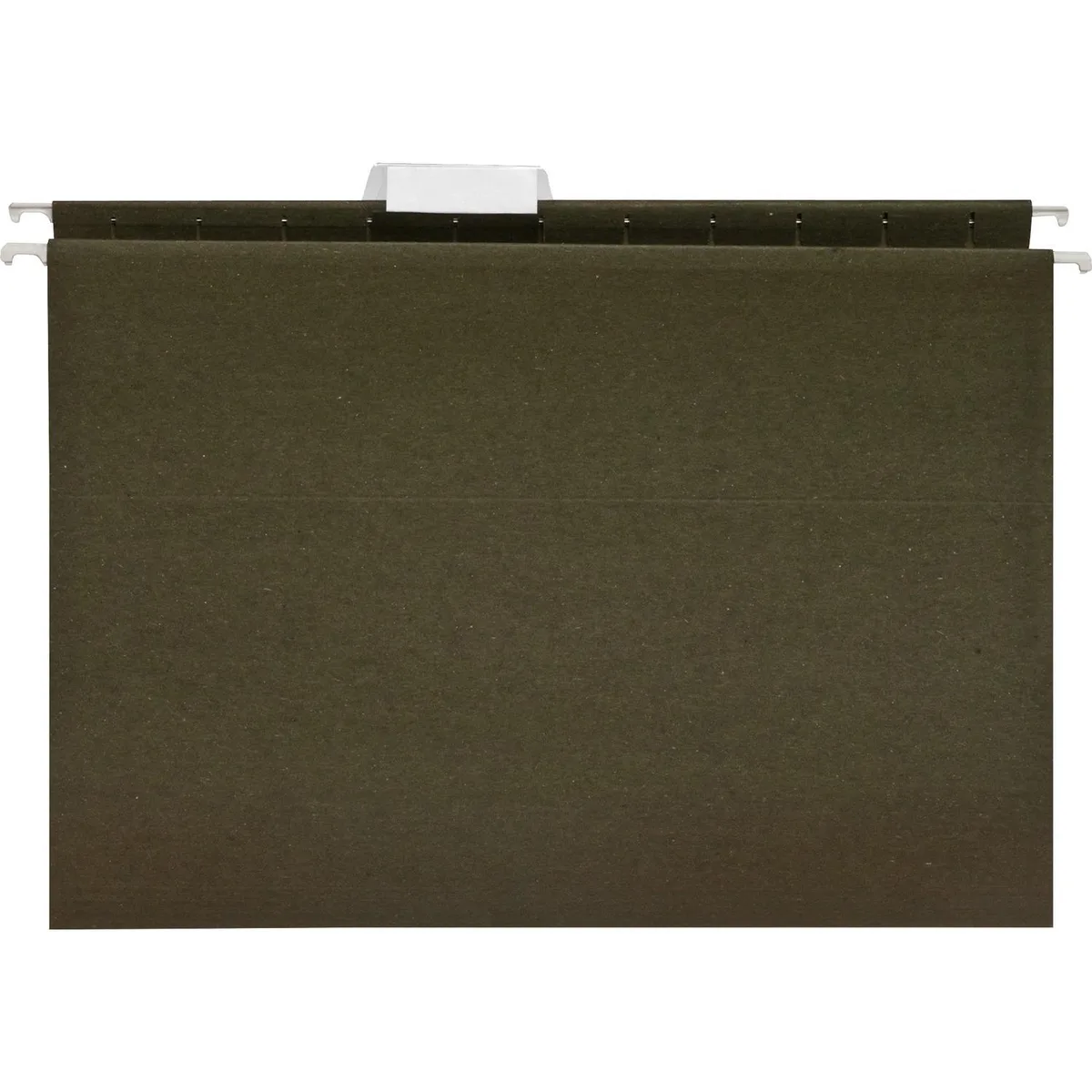 Business Source Business Source 17533 Hanging File Folder 1/5-Cut Tab Letter Green 25/Box — product photo