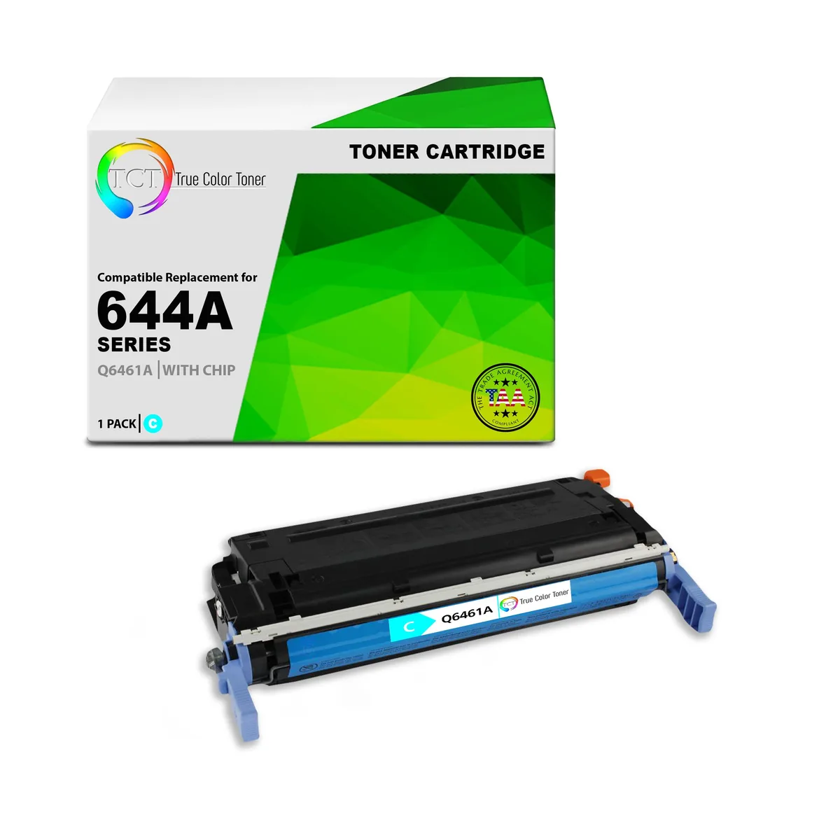 True Color Toner True Color Toner 644A Cyan Q6461A toner cartridge 12000 pages — product photo