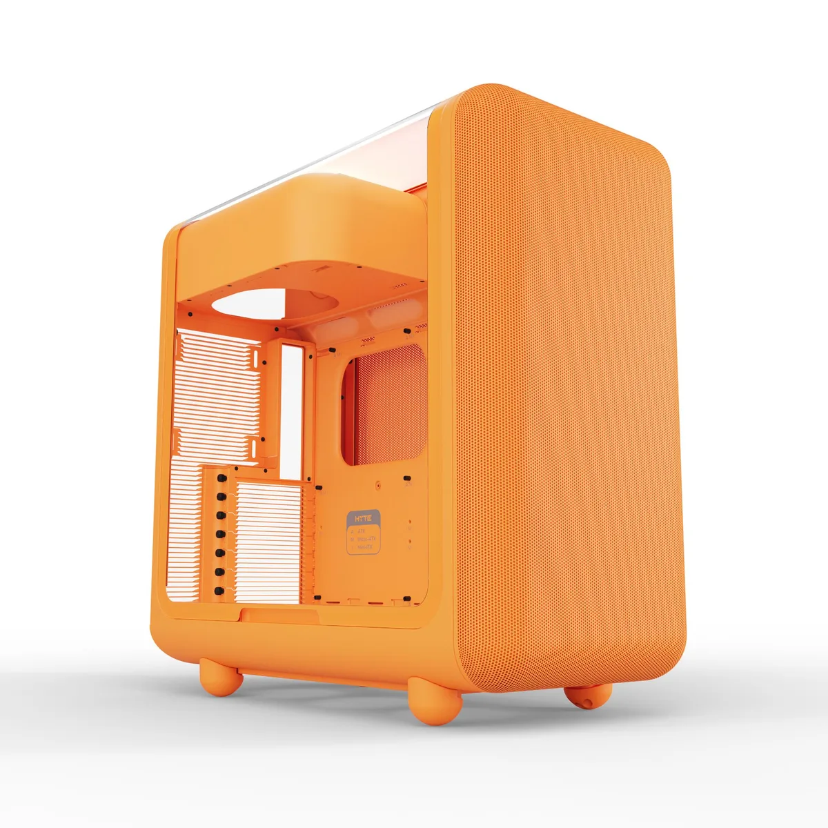 HYTE HYTE X50 Astral Orange ATX Mid Tower PC case — product photo