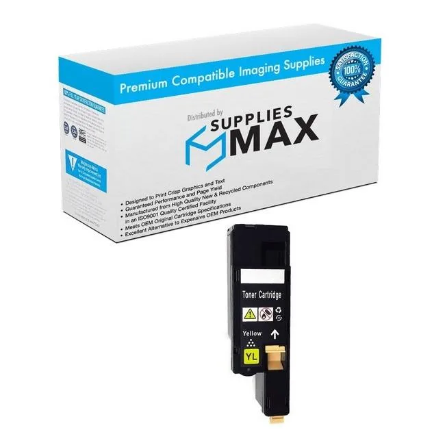 SuppliesMax SuppliesMax Yellow Toner Cartridge 106R02758 1000 Pages — product photo