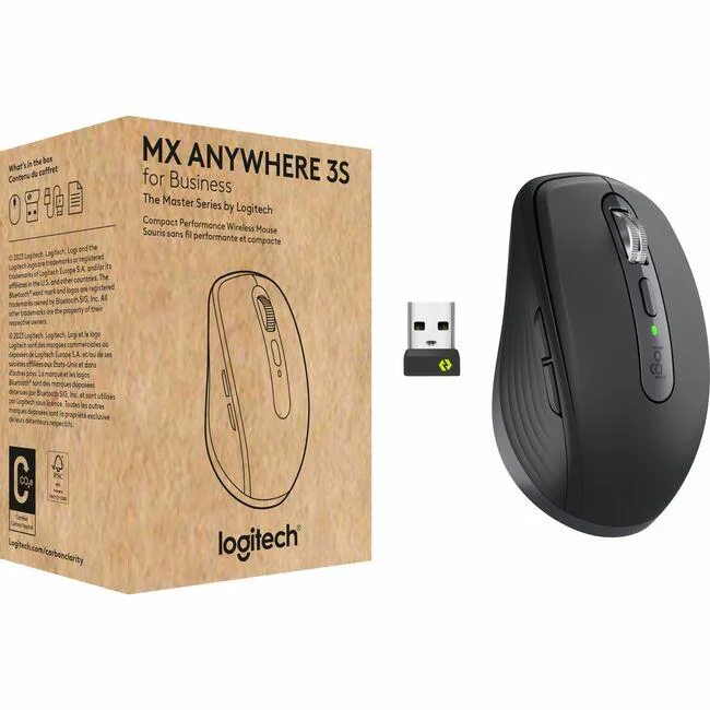 Logitech Logitech 910-006956 MX Anywhere 3S Mouse Graphite 200-8000 dpi 6 Buttons — product photo
