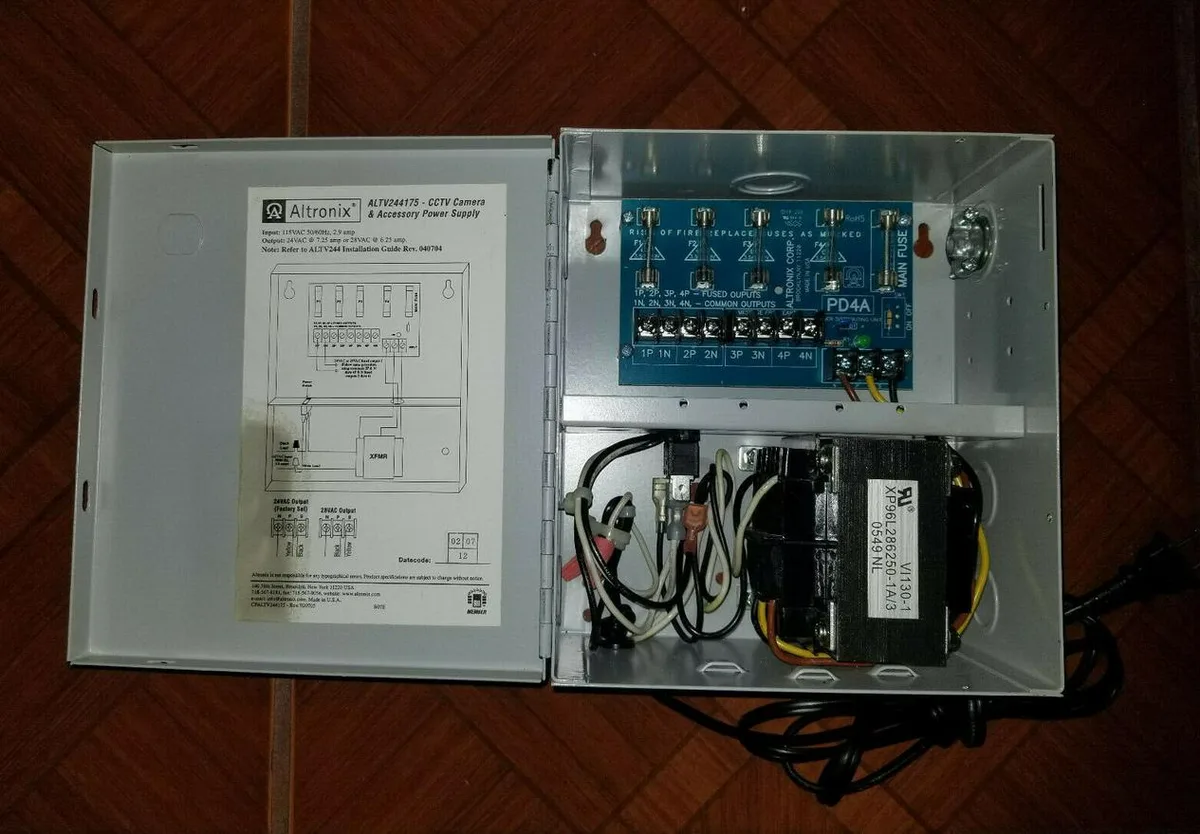 ALTRONIX ALTRONIX ALTV244175 CCTV Power Supply 4 Fused Outputs 24/28VAC 7.25A 115V — product photo