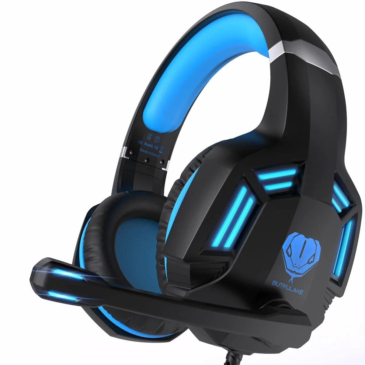  HaiDiKaiSi GH-4 Wired Gaming Headset Black Blue 50mm 3.5mm — product photo