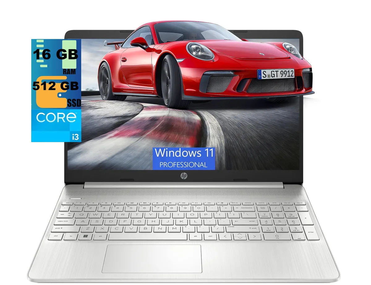HP HP 15 laptop i3-1115G4 16GB 512GB SSD Silver — product photo