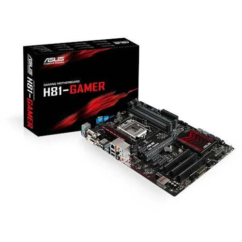 ASUS ASUS H81-GAMER Intel H81 LGA 1150 DDR3 ATX motherboard — product photo