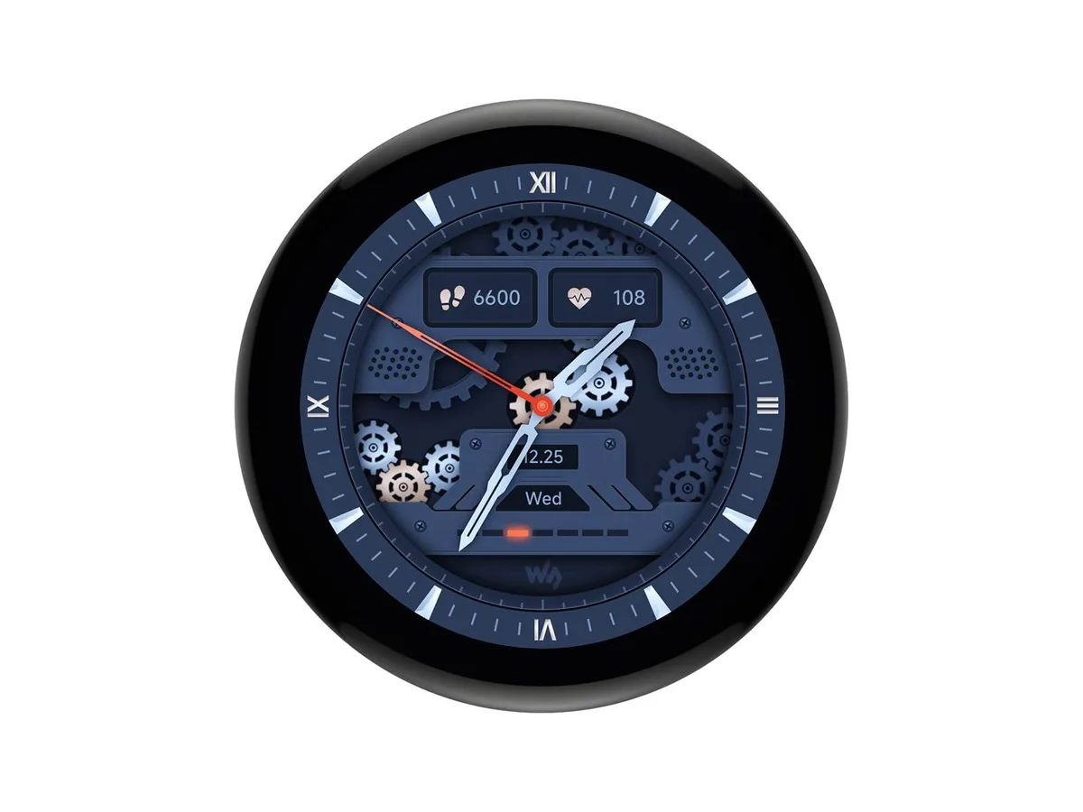 Round 1.43 inch AMOLED development board with capacitive touch display and pin headers
