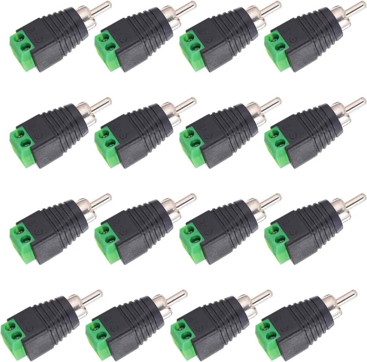 Boxwave Boxwave 16 Pack RCA Male to AV Screw Terminal Audio Adapter — product photo