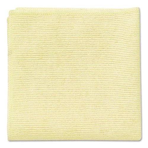 Rubbermaid Commercial Rubbermaid Commercial RCP1820584 Microfiber Cleaning Cloths 16x16 Yellow 24/Pack — product photo
