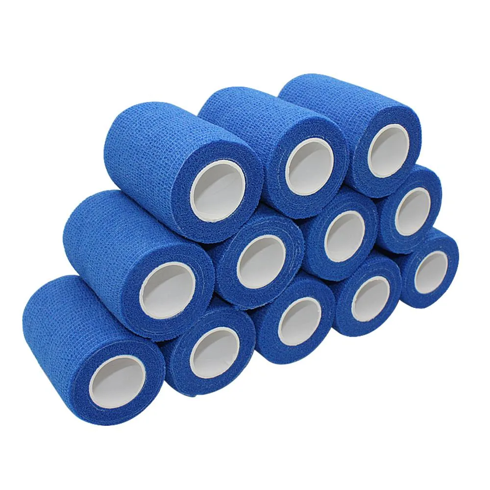 COMOmed COMOmed Self Adherent Cohesive Bandage Blue 12 Rolls — product photo