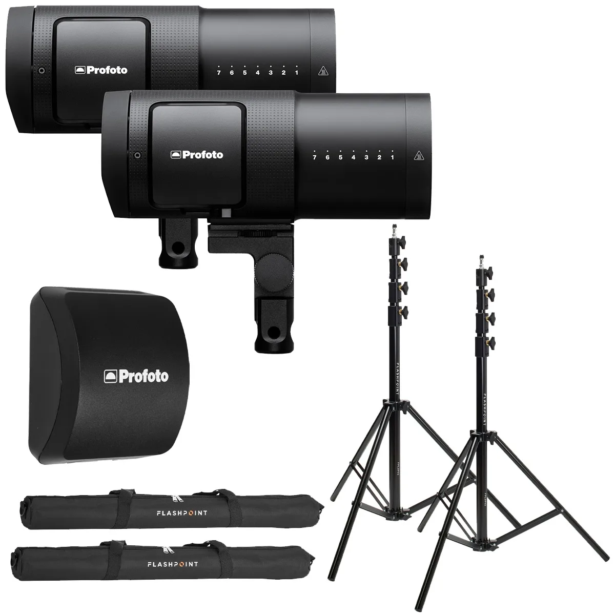 Profoto Profoto B30 500W Flash Head Duo Kit with Extra Battery, 2x 9.5ft Stands — product photo