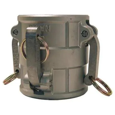 Stainless steel female coupler with locking arms, two-inch size