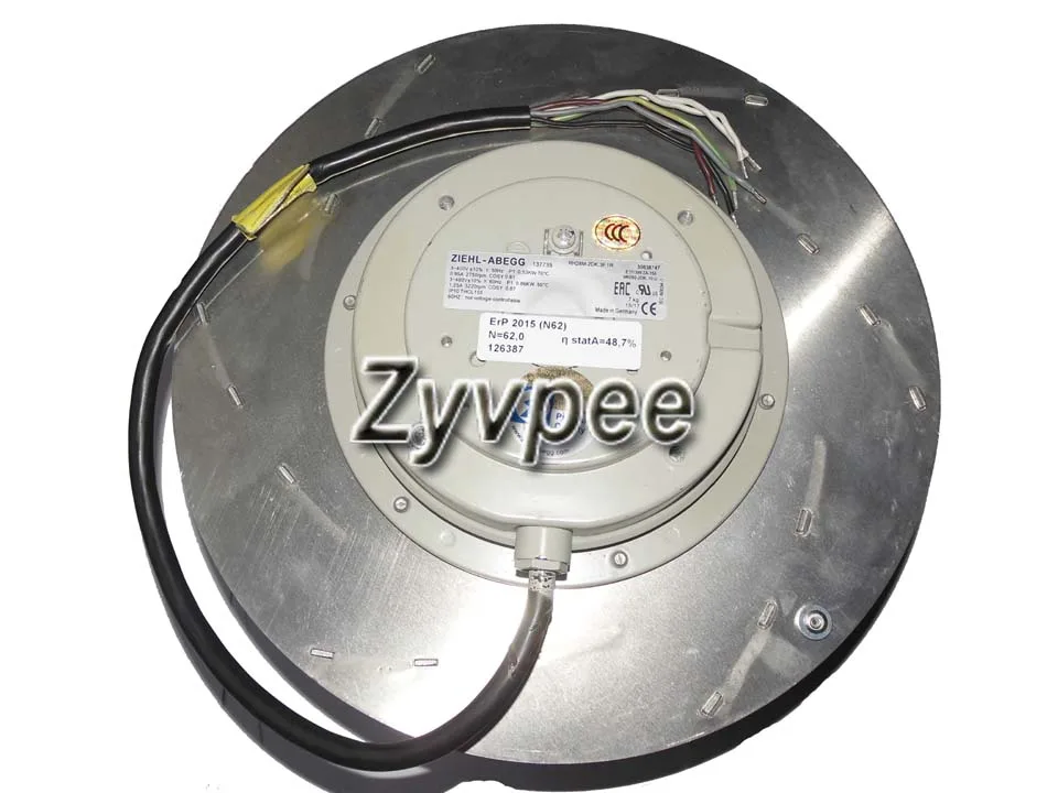 Zyvpee Zyvpee RH28M-2DK.3F.1R 380V 3ph 0.98A 860W IP44 Fan — product photo