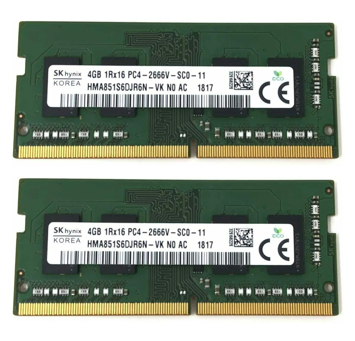 SK hynix SK hynix HMA851S6DJR6N-VK 8GB (2×4GB) DDR4 2666 laptop RAM — product photo