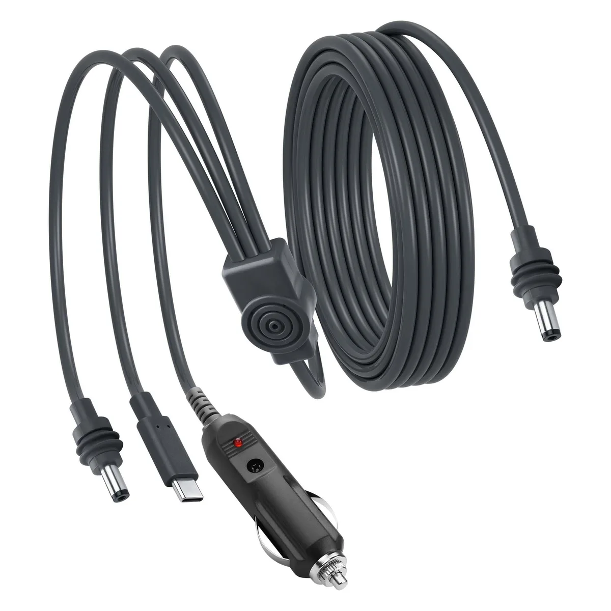  CERRXIAN 16.5ft Starlink Mini 3-in-1 DC Power Cable 100W USB-C Cigarette Lighter — product photo