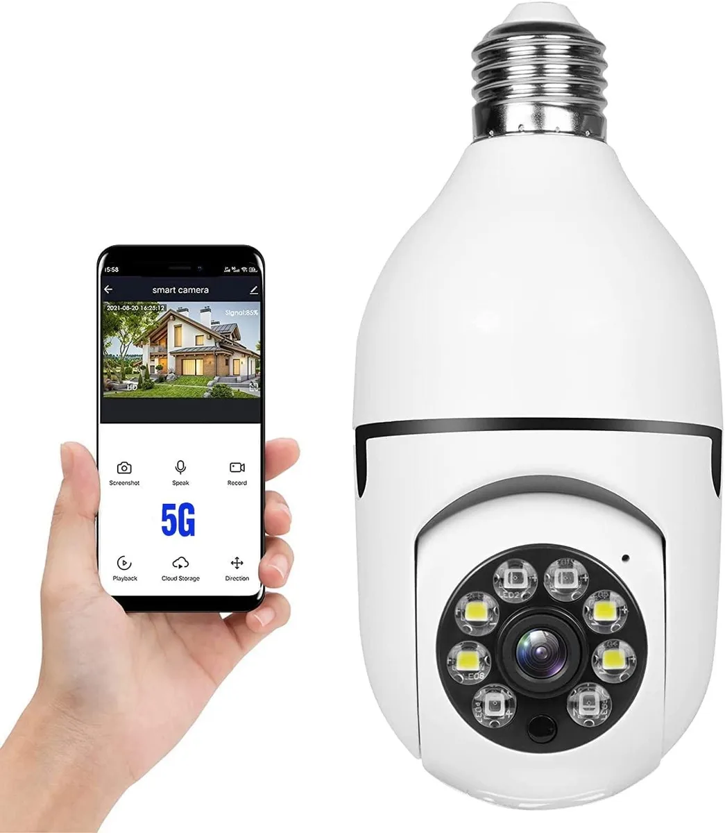  Clover ZQQFBA220731 1080p Wireless Surveillance E27 Light Bulb 2.4/5GHz WiFi — product photo