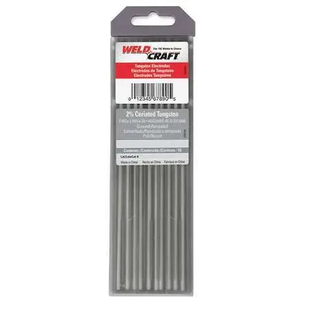 Miller - Weldcraft Miller - Weldcraft WC040X7 7" Tungsten Electrode 0.040" 2% Ceriated Pk10 — product photo