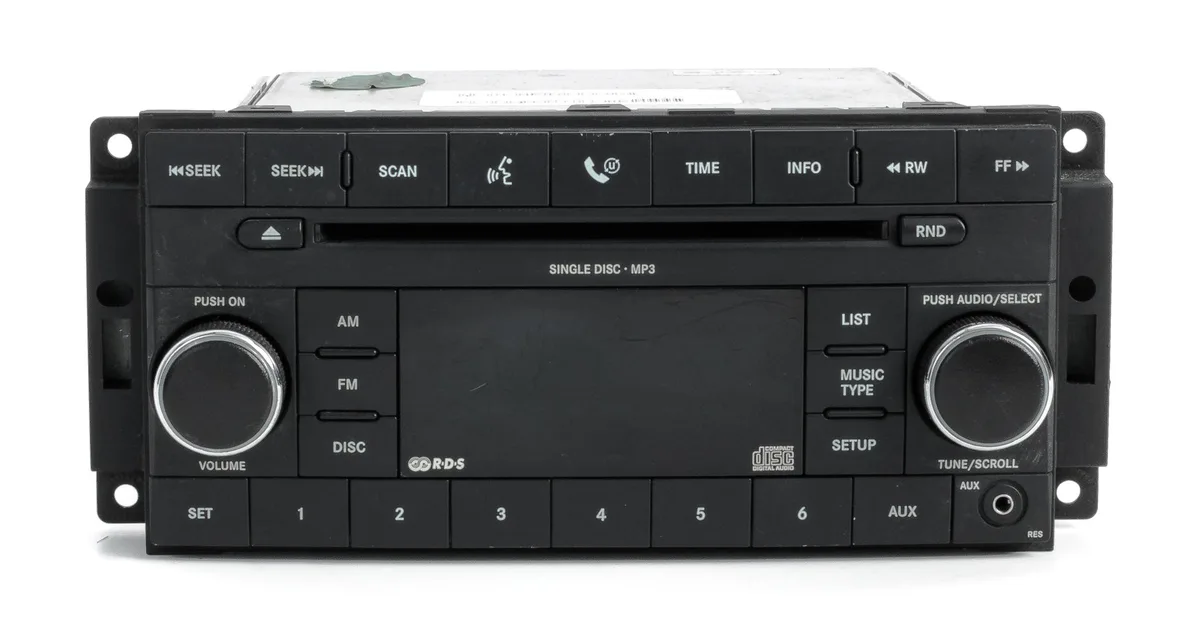 1 Factory Radio 1 Factory Radio P05064411AF 2008 AM FM CD Satellite Receiver — product photo