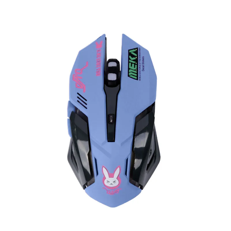 Corn Electronics Corn Electronics D.Va Design Pink LED 2400 DPI 6 Button Gaming Mouse — product photo