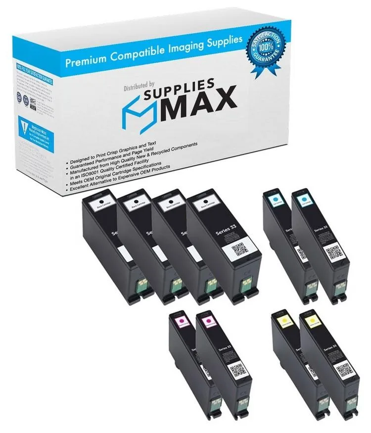 SuppliesMax SuppliesMax Dell S314B6C High Yield Inkjet Combo Pack 4BK/2CMY 750 pages — product photo