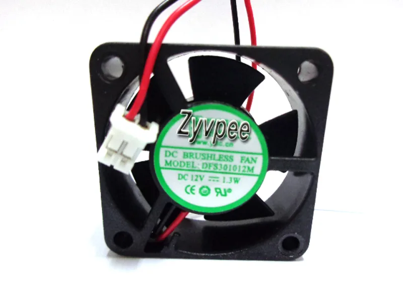 Zyvpee Zyvpee DFS301012M 30mm 12V 1.3W 2-Pin Case Fan — product photo