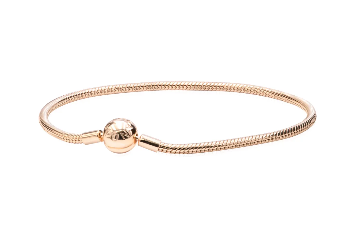 PANDORA PANDORA Moments Snake Chain Bracelet 18k Gold-Plated — product photo