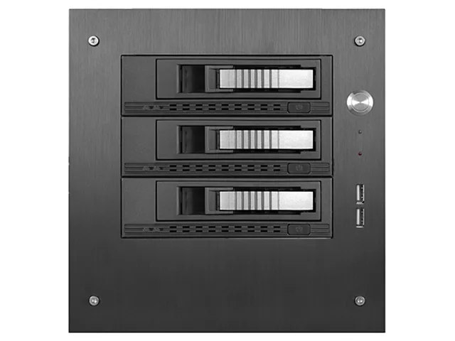 iStarUSA Inc. iStarUSA Inc. S-35-3M1SL server chassis 3x 3.5" hot-swap mini-ITX tower — product photo