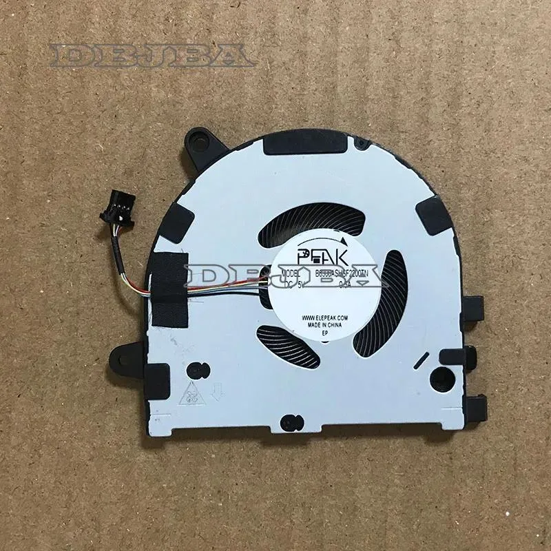 Small black laptop cooling fan with wire connector