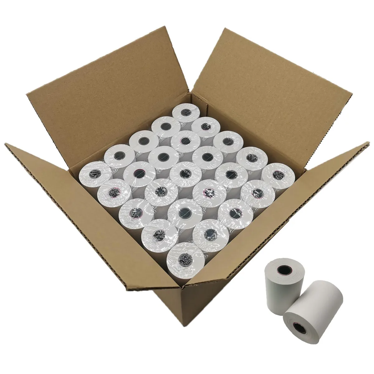  2 1/4 x 50 Thermal Receipt Paper Rolls, BPA Free, 50 Rolls — product photo
