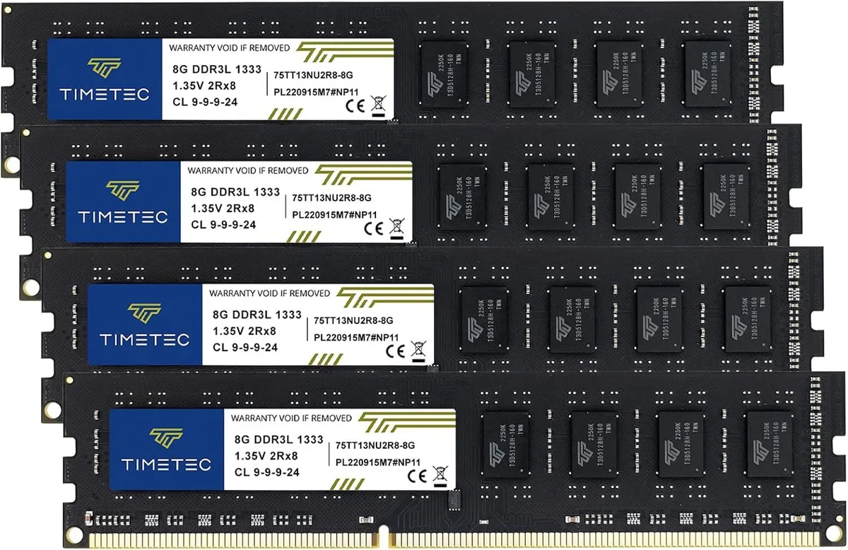 Timetec Timetec 32GB Kit (4x8GB) DDR3/DDR3L 1333MHz Desktop RAM — product photo
