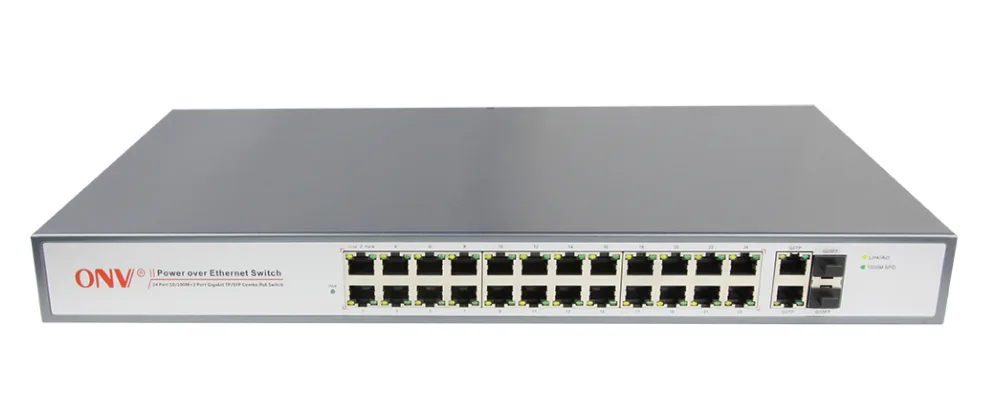 Optical Network Video Technologies Optical Network Video Technologies ONV-POE31024PFA 24-port PoE network switch — product photo