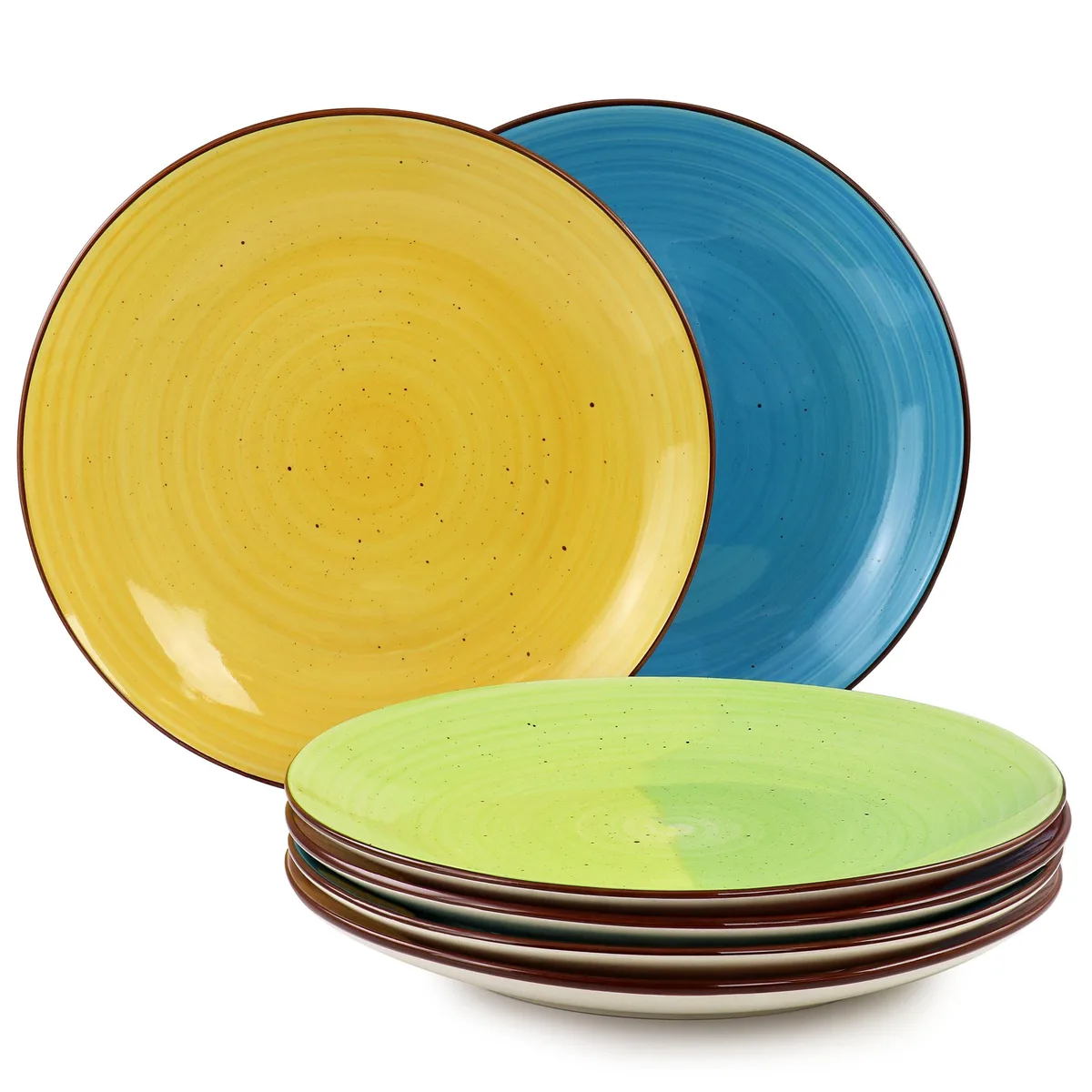 Elama Elama Sebastian 510120118M 6 Piece Stoneware Dinner Plate Set — product photo