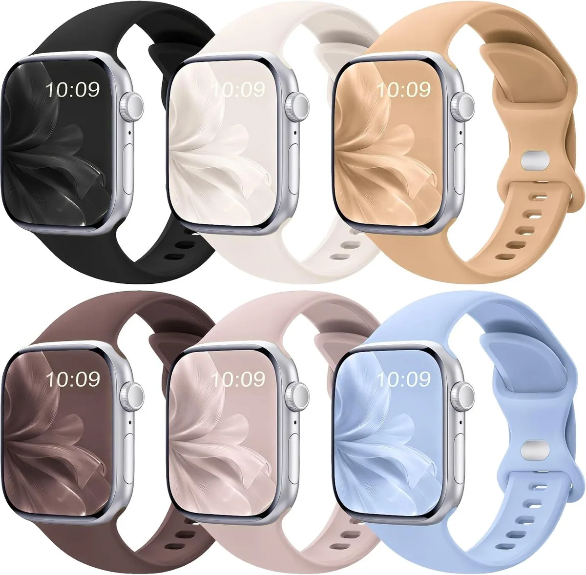 ETEIZU ETEIZU 6 Pack Silicone Watch Bands 38-49mm accessory — product photo