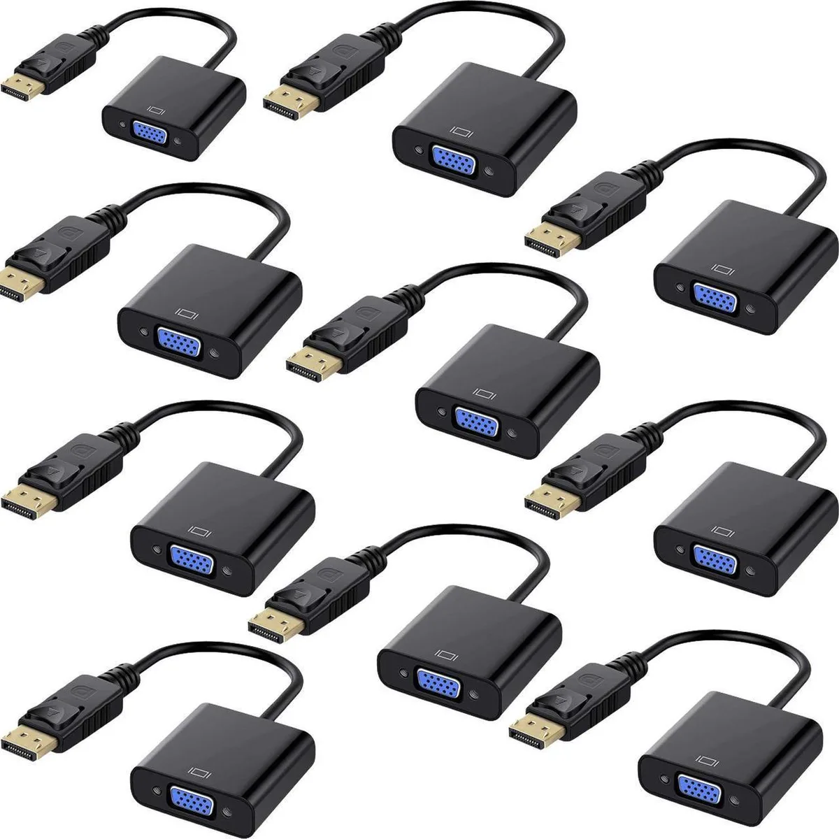 Vszerda Vszerda DisplayPort to VGA adapter 10-pack — product photo
