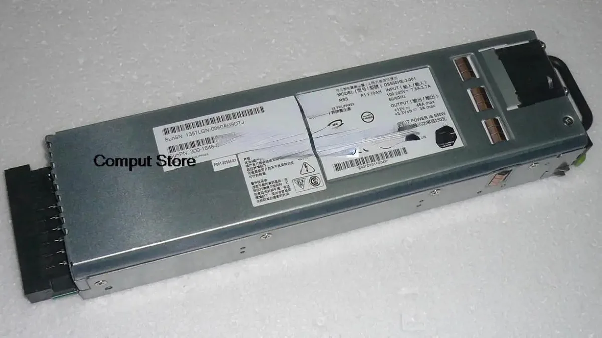 KHACHIMO KHACHIMO 550W Power Supply for Sun T2000 V445 X4200M2 300-1848 DS550HE-3-001 — product photo