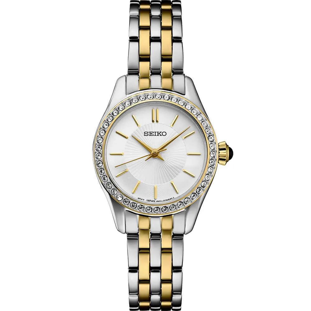 Seiko Seiko SUR540 Crystal Collection Quartz Watch Accessory Two Tone Stainless White — product photo