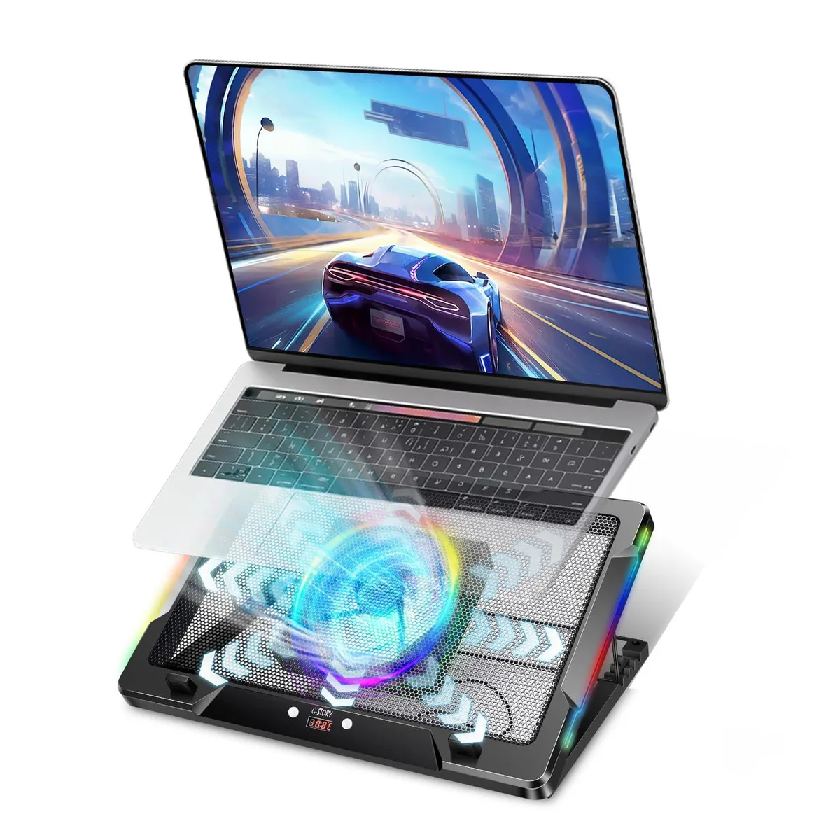 ENHANCE laptop fan pad01 movable fan 140 mm laptop cooling pad — product photo