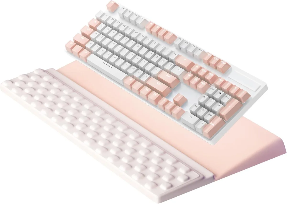 Kenuco Kenuco Ergonomic Keyboard Wrist Rest with Massage Protrusions, Memory Foam, Adjustable Tilt — product photo
