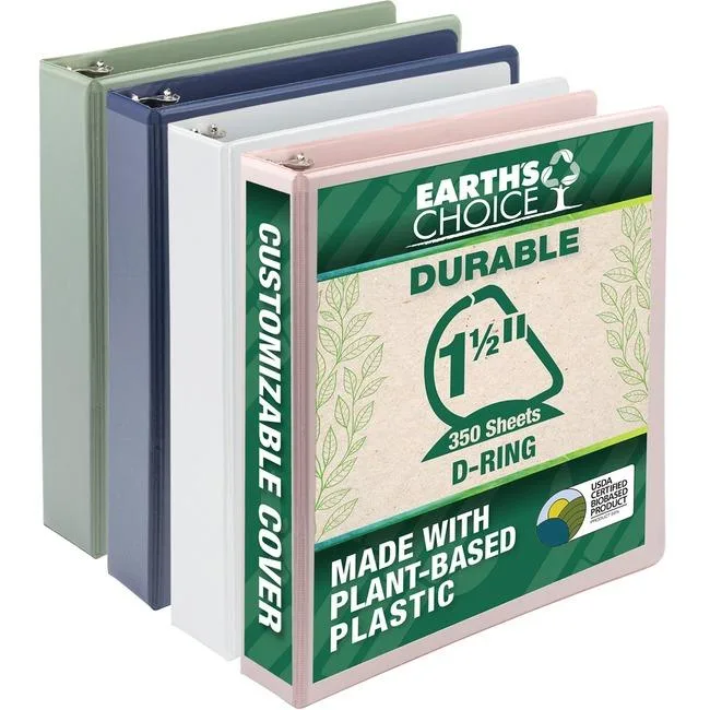 Samsill Samsill MP46959 1.5" D-Ring View Binder 4-Pack Assorted 350 Sheets — product photo