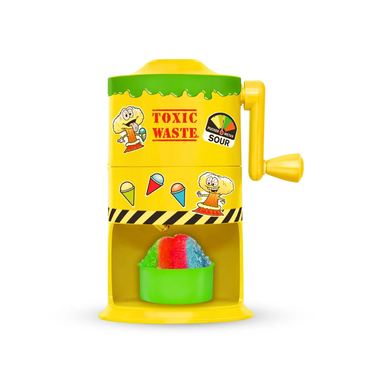  MAXI-MATIC Toxic Waste Mini Snow Cone Machine Manual Ice Shaver White 2.1 lb — product photo
