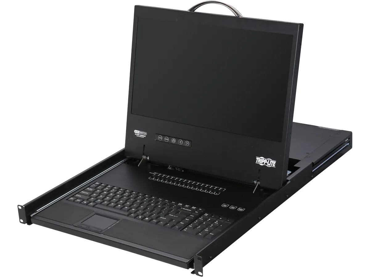 Tripp Lite Tripp Lite B040-016-19 16-Port 1U Rack-Mount Console KVM Switch with 19" LCD — product photo