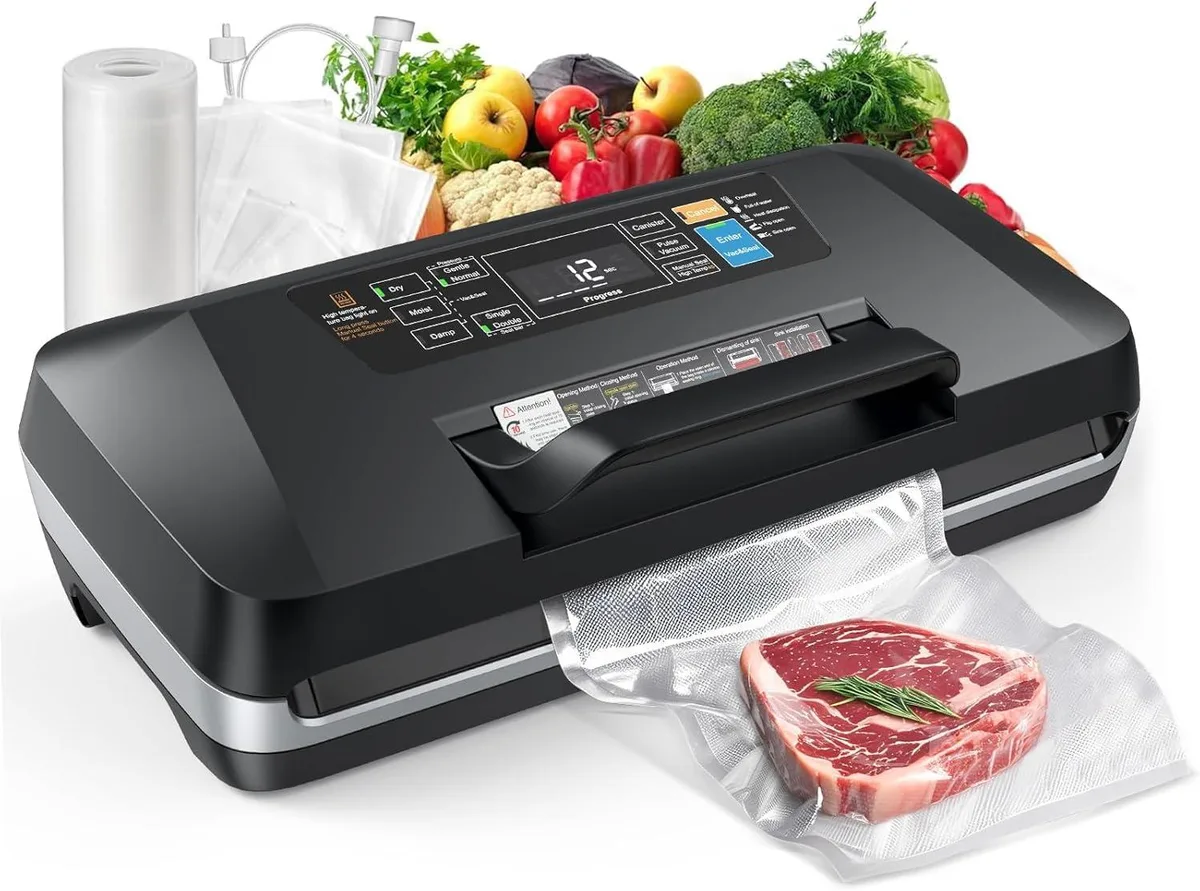  ROUUO SV628 vacuum sealer 230W 95KPa 10 modes — product photo