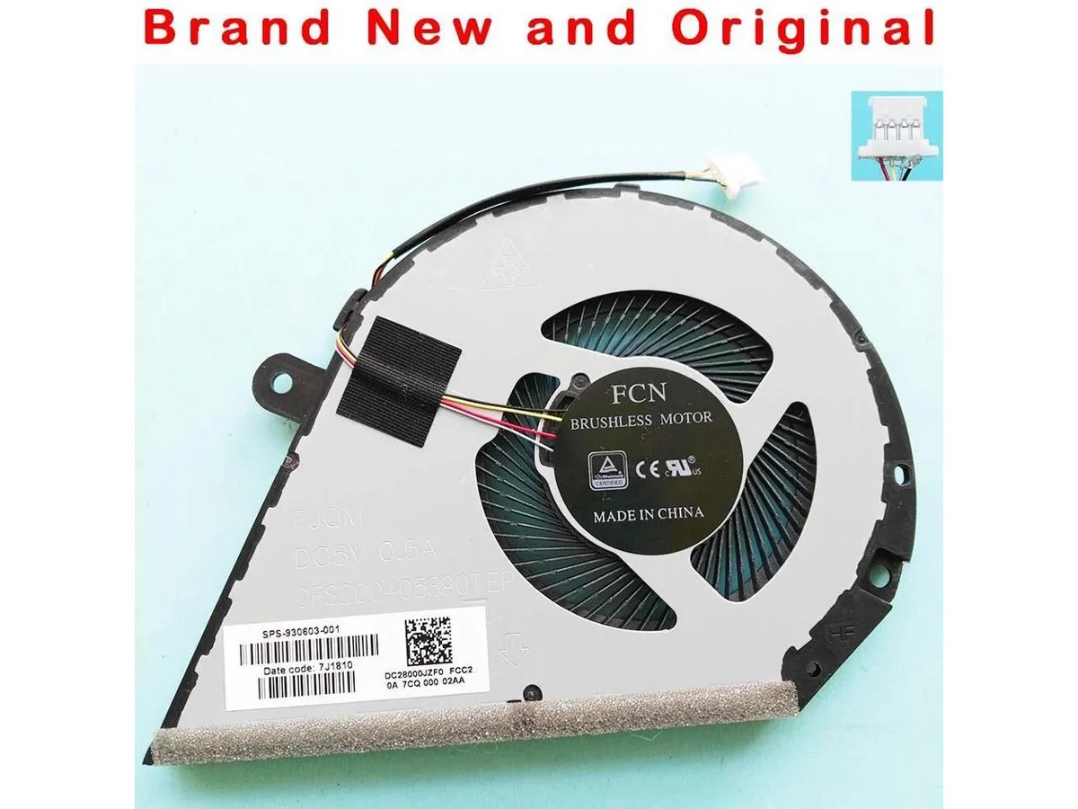 Fans Fans CPU cooling fan for HP Pavilion 14-bf041TX bf048TX bf049TX bf036TX 930603-001 — product photo
