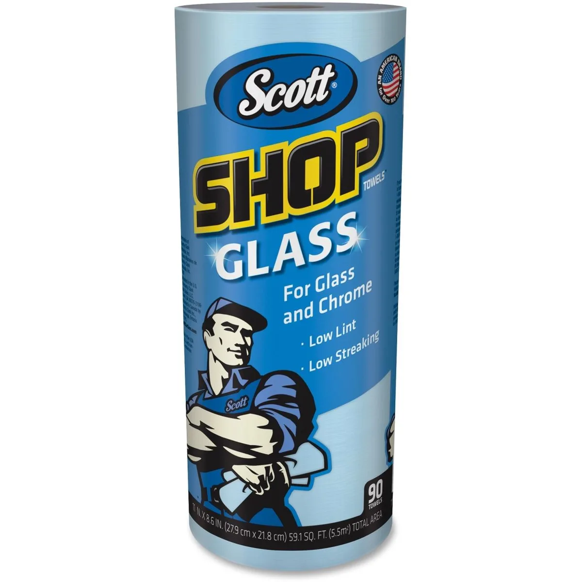 Kimberly-Clark Professional Kimberly-Clark Professional 32896 Scott Blue Glass Cleaning Paper Towels 12 Rolls 90 Sheets — product photo