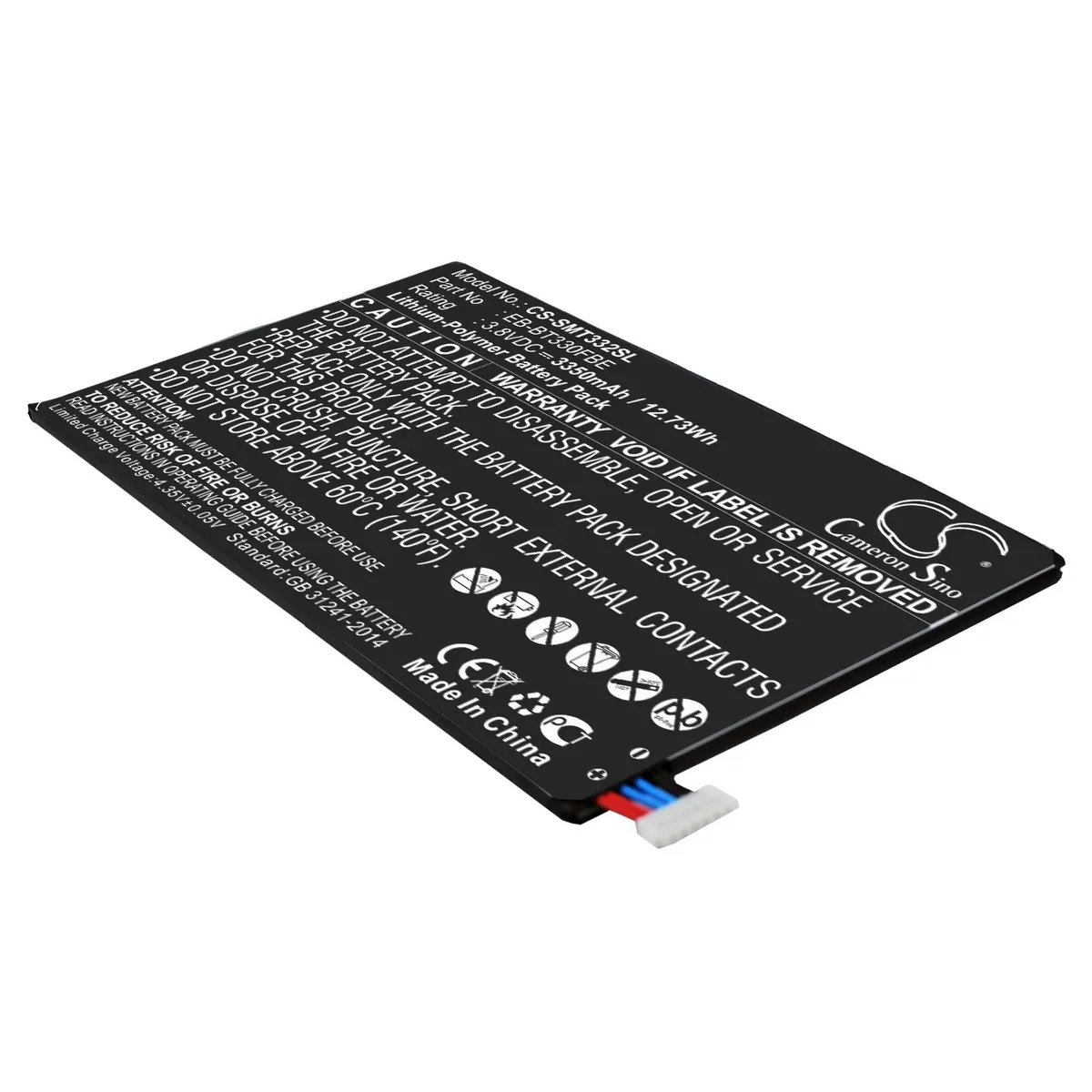 Cameron &amp; Co Cameron &amp; Co DS-CS-SMT332SL Battery 3.35 Ah Black — product photo