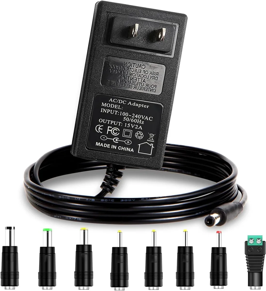 BASEUS BASEUS 15V 2A 30W AC Adapter 8 Interchangeable Jacks — product photo