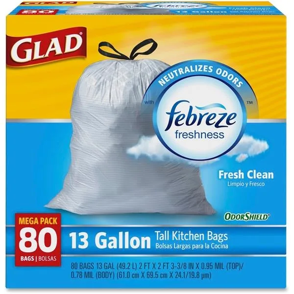 Clorox Clorox 78534 Tall Kitchen Trash Bags 13 gal 80 count — product photo