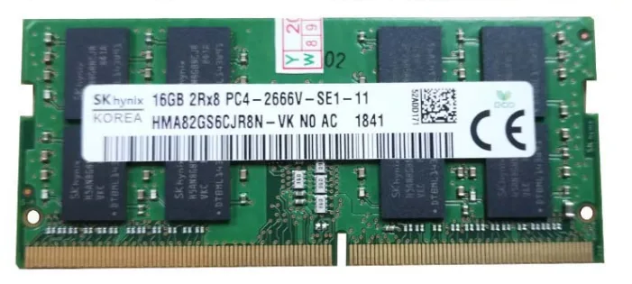 SK hynix SK hynix HMA82GS6CJR8N-VK 16GB 2Rx8 DDR4 2666 CL19 laptop RAM — product photo