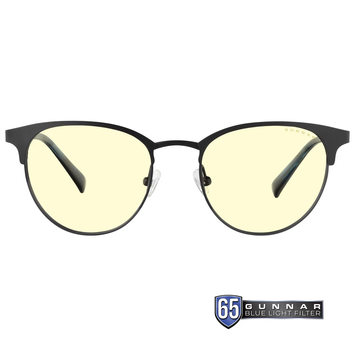 Gunnar Optiks, LLC. Gunnar Optiks APX-11501 Apex Computer Glasses Onyx/Navy Amber 65% Blue Light 100% UV — product photo