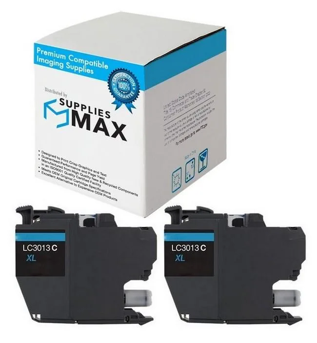 SuppliesMax SuppliesMax LC-3013C Cyan High Yield Inkjet 2-Pack 400 Pages — product photo